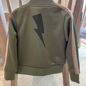 Zadig and Voltaire Army Green Tracksuit and Shirt for Toddler Girl